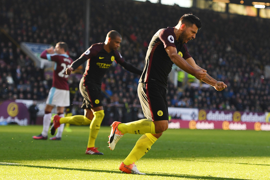 Sergio Aguero Double Leads Manchester City to 2-1 Win at Burnley