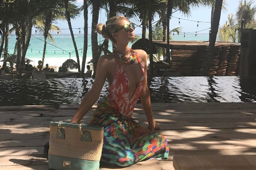 Paris Hilton Suffers a Wardrobe Malfunction During Date