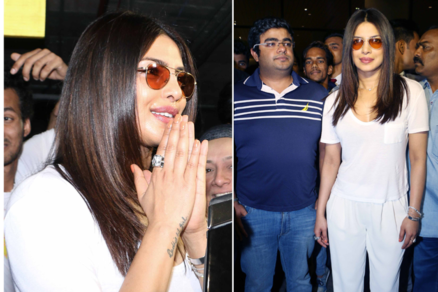 Priyanka Chopra Lands In India, Gets a Warm Welcome by Fans