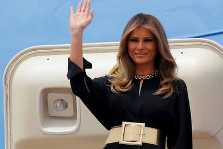 Melania Trump skips Headscarf as She Arrives in Saudi Arabia