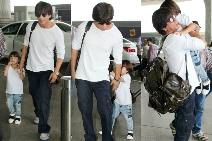 Shah Rukh Khan and His Son AbRam Are Twinning In White, See Pics
