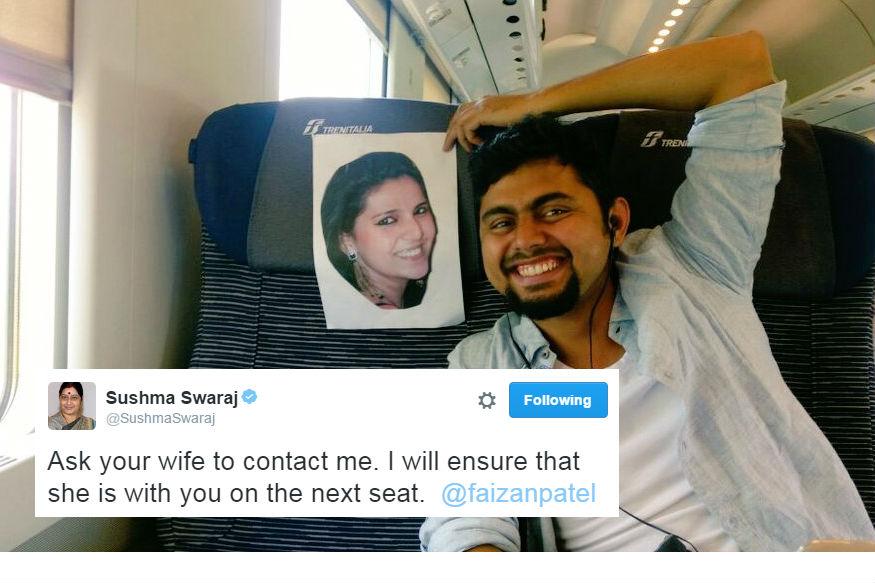 Sushma Swaraj Helps Wife Get Passport As Distressed Husband Goes On Honeymoon Alone